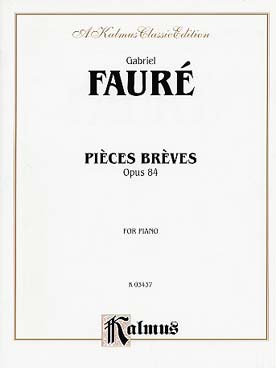 Illustration faure pieces breves op. 84 n° 1 a 8