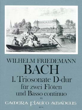 Illustration bach wf triosonate n° 1 en re maj