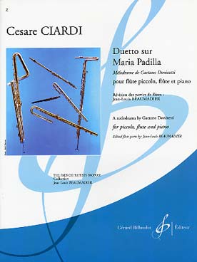 Illustration de Duetto sur Maria Padilla pour flûte piccolo, flûte et piano