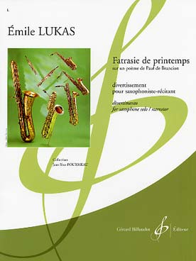 Illustration de Fatrasie de printemps, divertissement pour saxophoniste-récitant