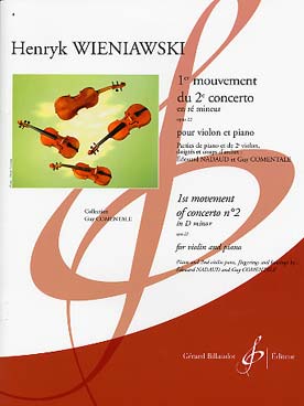 Illustration de 1er mouvement du 2e concerto op. 22 en ré m, avec partie de 2e violon de Nadaud