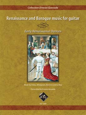 Illustration renaissance & baroque music early dance