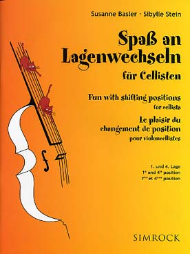 Illustration de Spass an Lagenwechseln (le plaisir du changement de position) - 1ere et 4e positions : 54 études en solo et en duo