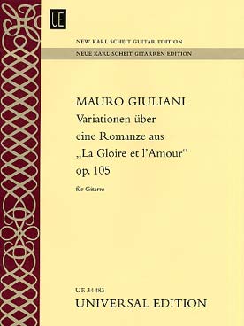 Illustration de Variation sur une Romance de "La gloire et l'amour" de Boieldieu op. 105