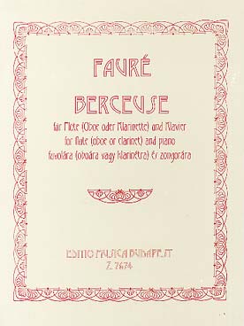 Illustration de Berceuse op. 16 (tr. Jeney) pour flûte hautbois ou clarinette et piano