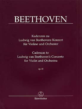 Illustration de 13 Cadences du concerto op. 61 : Auer, Dont, Spohr, Saint-Saëns, Vieuxtemps...