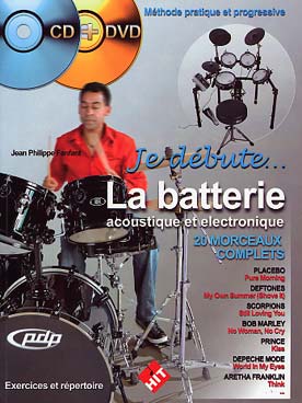 Illustration je debute la batterie + cd + dvd