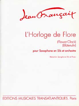 Illustration de L'Horloge de Flore pour saxophone ténor et piano