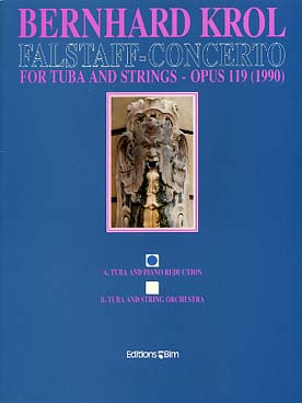 Illustration de Falstaff concerto op. 119 pour tuba et cordes, réd. piano