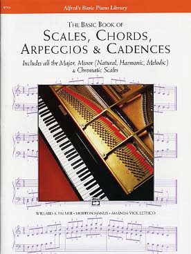 Illustration de SCALES, CHORDS, ARPEGGIOS & CADENCES - Basic book