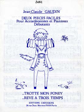 Illustration de 2 Pièces faciles pour accordéonistes et pianistes débutants : Trotte mon poney - Rêve à trois temps