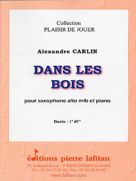 Illustration de Dans les bois (saxophone alto)