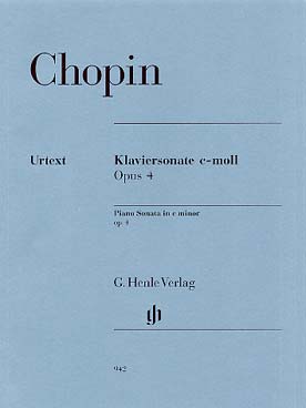 Illustration chopin sonate op. 4 en do min