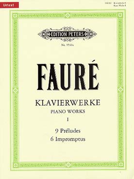 Illustration faure oeuvres pour piano vol. 1
