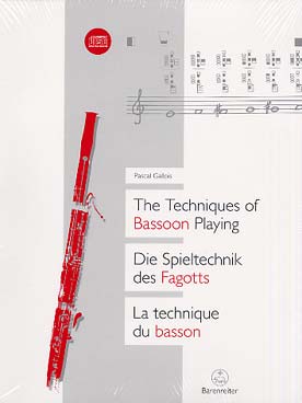 Illustration de La Technique du basson, livre de 126 pages avec 2 CD (texte en français, anglais et allemand)