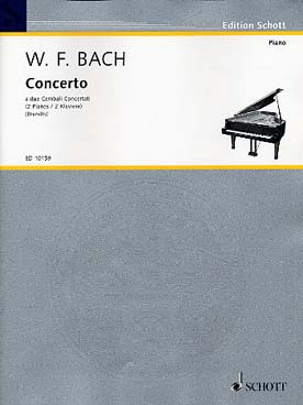 Illustration bach wf concerto pour 2 clavecins