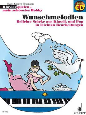 Illustration de WUNSCHMELODIEN avec CD (tr. Heumann)