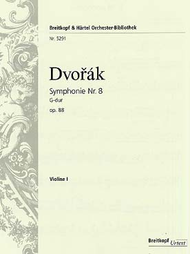 Illustration de Symphonie N° 8 op. 88 en sol M violon 1