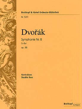 Illustration de Symphonie N° 8 op. 88 en sol M contrebasse