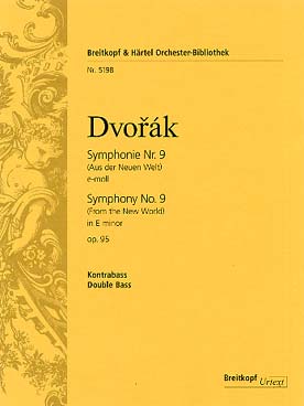 Illustration de Symphonie N° 9 op. 95 en mi m (New world theme) - contrebasse