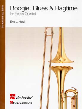 Illustration de Boogie, blues & ragtime pour quintette de cuivres (2 trompettes, cor/trombone, trombone/euphonium, tuba)