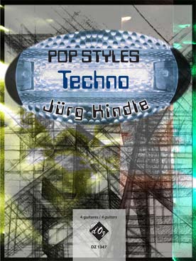 Illustration de Pop styles pour 4 guitares - Techno