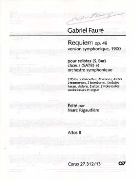 Illustration de Requiem op. 48 SATB Alto 2