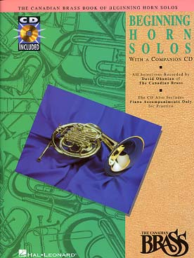 Illustration de CANADIAN BRASS BOOK for beginning horn solos (the) + CD