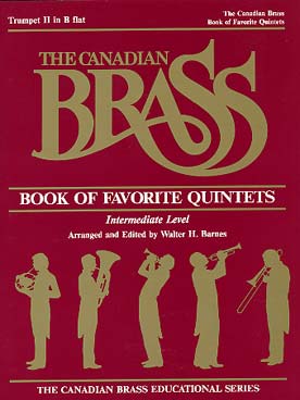 Illustration de CANADIAN BRASS BOOK OF FAVORITE QUINTETS niveau élémentaire - trompette 2