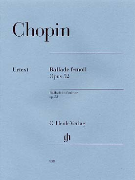 Illustration chopin ballade op. 52 en fa min