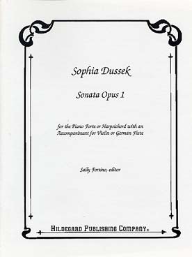 Illustration de Sonate op. 1 pour violon (ou flûte) et clavecin (ou piano)