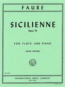 Illustration de Sicilienne op. 78 - éd. I.M.C. (tr. Buesser)