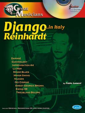 Illustration de Django Reinhardt en Italie avec CD (tablature)