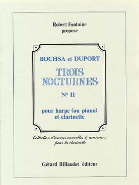 Illustration bochsa nocturne n° 2 clarinette et harpe