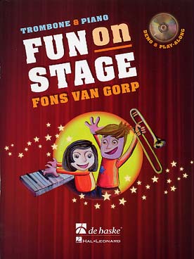 Illustration van gorp fun on stage trombone