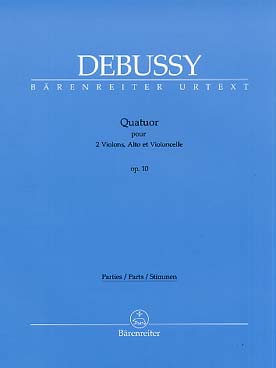 Illustration debussy quatuor a cordes op. 10