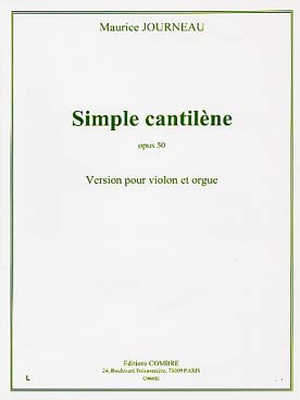 Illustration journeau simple cantilene op. 50