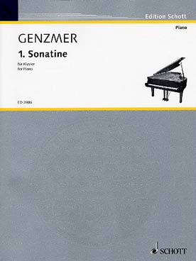 Illustration genzmer piano sonatina n° 1