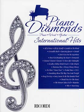 Illustration piano diamonds (p/v/g) internat. hits