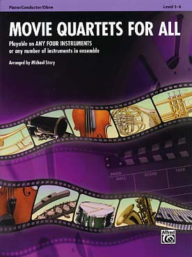 Illustration movie quartets for all conducteur/oboe