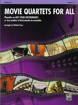 Illustration movie quartets for all cor