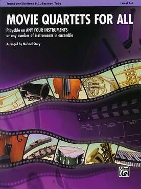 Illustration movie quartets for all trombone