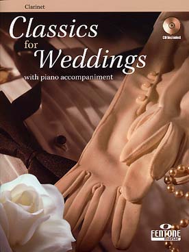 Illustration classics for weddings clarinette