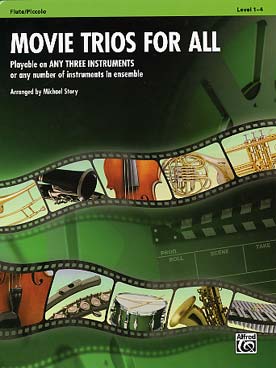 Illustration movie trios for all flute/piccolo