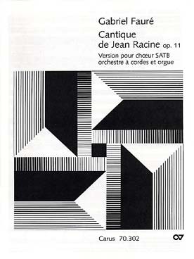 Illustration de Le Cantique de Racine op. 11 pour 4 voix SATB et orchestre symphonique - Conducteur