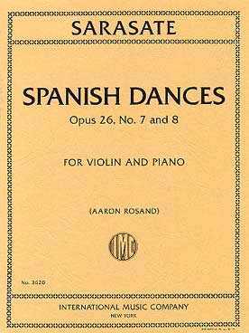 Illustration sarasate danses espagnoles n° 7-8 op. 26