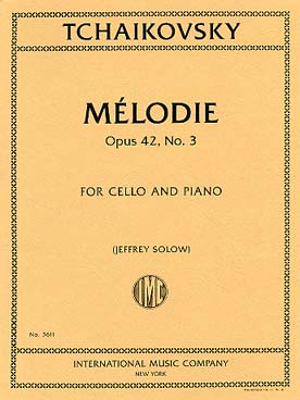 Illustration tchaikovsky melodie op. 42/3 (tr. solow)