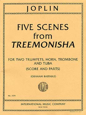 Illustration de 5 Scènes de Treemonisha, tr. Bastable pour quintette de cuivres (2 trompettes, cor, trombone et tuba)