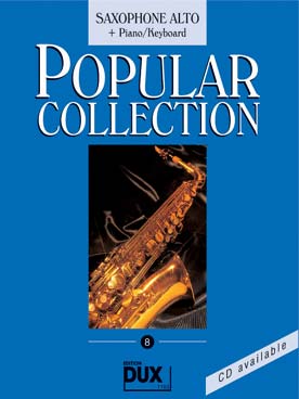 Illustration de POPULAR COLLECTION - Vol. 8 : saxophone alto et piano