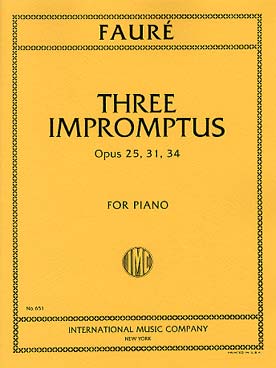 Illustration faure impromptus (3) op. 25, 31 et 34